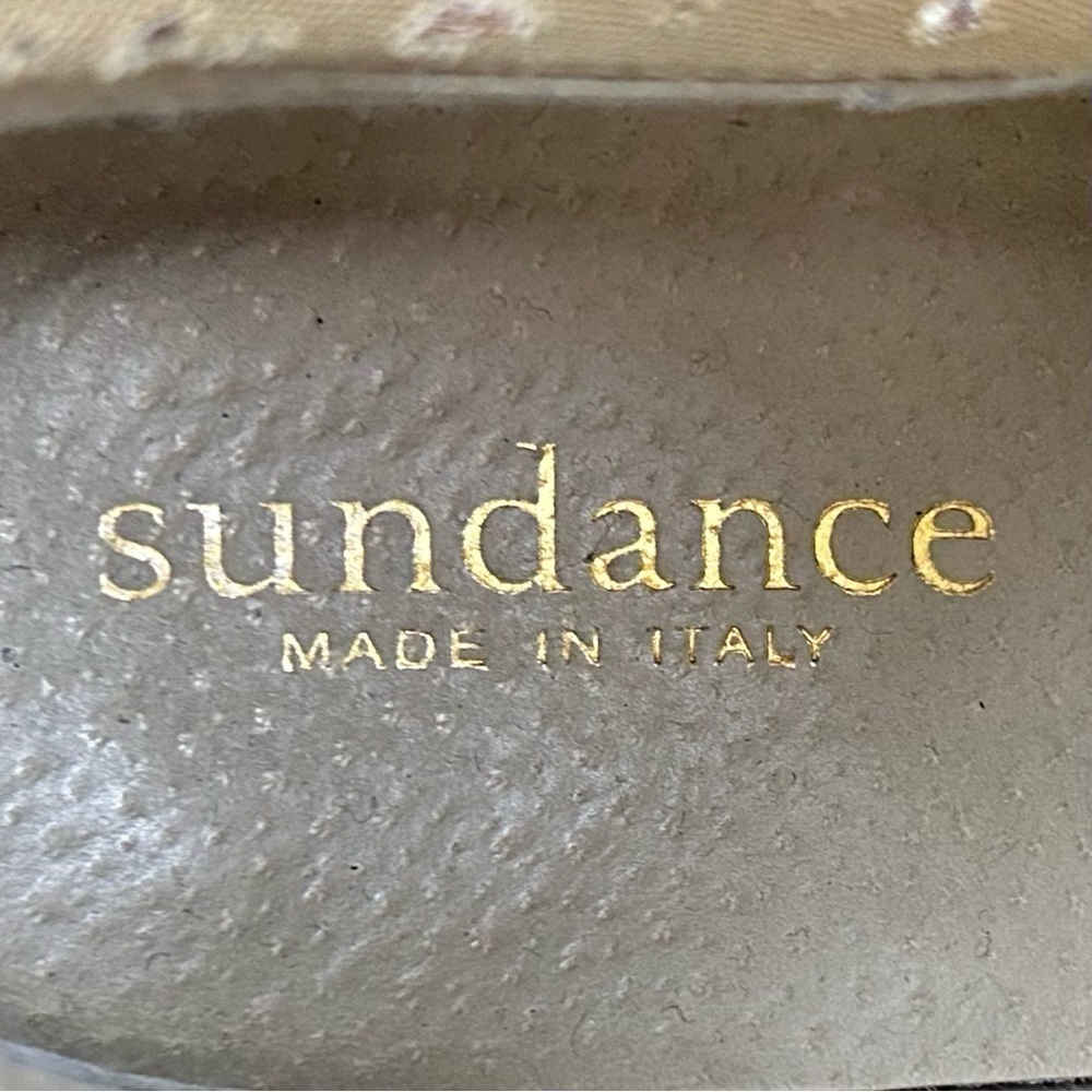 Sundance Tan Nubuck Laser Cut Pull On Ankle Boots size: IT 37 or US 6.5 - Picture 7 of 7